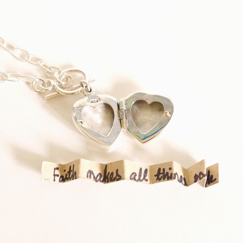 Heart Locket Sterling Silver Bracelet