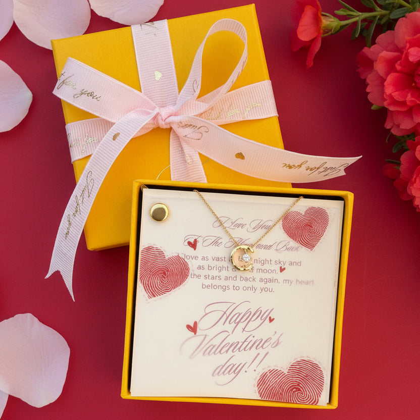 Valentine day I love you to the moon and back gift for her