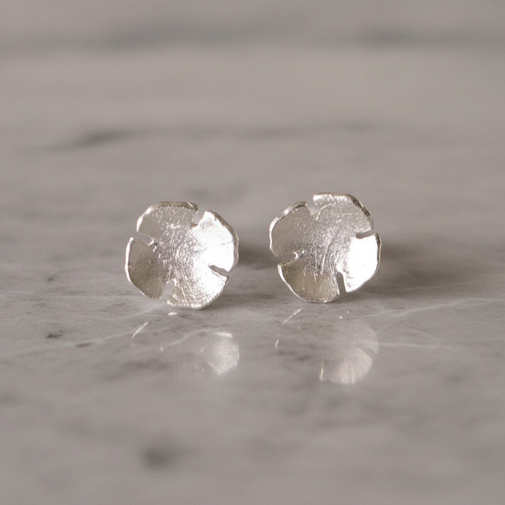 Midnight Clover Studs