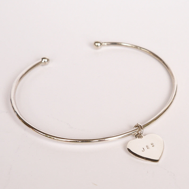 Personalized Cuff Bracelet with Love Tag