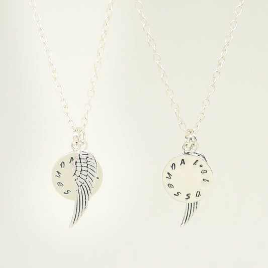 Personalized Wing Necklace