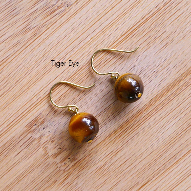 Gemstone Hook On Earrings